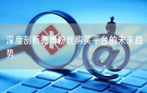 深度剖析微博粉丝购买平台的未来趋势